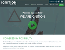 Tablet Screenshot of ignitiongroup.co.za